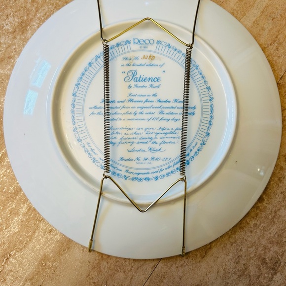 Plate Sandra Kuck Collectors Plates “patience “& “A Time to Love! Numbered - Picture 5 of 7